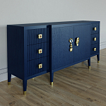 Большой Комод-буфет Elsa Dreams Blue с ящиками варинант исполнения - 3 | Loft Concept в Омске