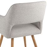 Стул в рогожке серого цвета NEASAN STOOL варинант исполнения - 6 | Loft Concept в Омске