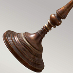 Торшер классического стиля цвета темная бронза с бежевым льяным абажуром Feiss варинант исполнения - 4 | Loft Concept в Омске