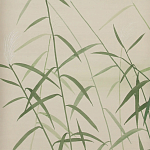 Обои ручная роспись Wild Grasses Special Colourway on Bleached Silver slub silk варинант исполнения - 1 | Loft Concept в Омске