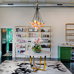 Люстра с 15-ю белыми  плафонами с золотой внутренней поверхностью Hinkley варинант исполнения - 4 | Loft Concept в Омске