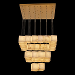 Люстра подвесная с квадратными плафонами из натурального камня Glowing Spheres варинант исполнения - 7 | Loft Concept в Омске