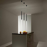 Подвсеной светильник светодиодный металлический цилиндрической формы Высота 100 см Trumpet tube варинант исполнения - 5 | Loft Concept в Омске