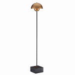 Торшер с куполообразным абажуром на чёрном мраморном основании Riverside Floor Lamp варинант исполнения - 2 | Loft Concept в Омске