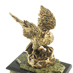 Часы настольные из натурального камня с декором в виде орла Eagle Stone Clock варинант исполнения - 9 | Loft Concept в Омске