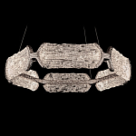 Люстра кольцевая с текстурным природным рисунком IceFlame варинант исполнения - 7 | Loft Concept в Омске