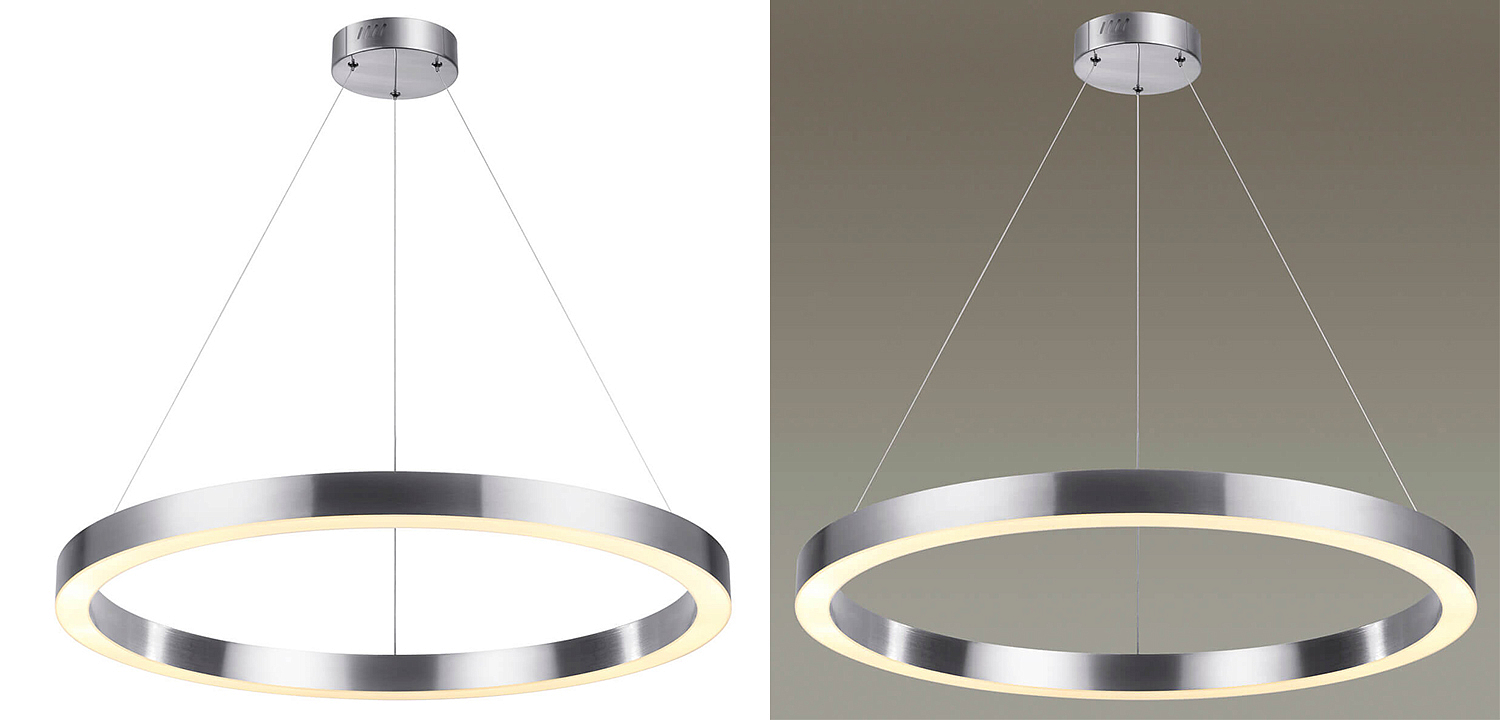 Подвесной светильник Nickel Ribbon Ring 80 Подвесной светильник Nickel Ribbon Ring 80 - Loft-Concept в Омске