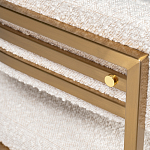 Стул букле бежевый с каркасом цвета матовое золото Tactility варинант исполнения - 3 | Loft Concept в Омске