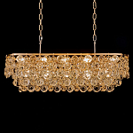 Люстра овальная каскадная с подвесками в форме колец Galaxy of Light варинант исполнения - 2 | Loft Concept в Омске