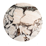 Столик журнальный с круглой мраморной столешницей Unique Stone Design варинант исполнения - 2 | Loft Concept в Омске