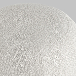 Пуф в ткани букле молочного цвета Pikelet варинант исполнения - 5 | Loft Concept в Омске