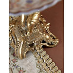 Чаша с цветочным орнаментом на ножке в виде бронзового ангела Eden Garden варинант исполнения - 10 | Loft Concept в Омске