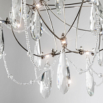 Люстра с каркасом из тонких металлических нитей и хрустальными подвесками Crystal Metal Threads Chandelier 40 варинант исполнения - 2 | Loft Concept в Омске