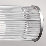 Бра для ванных комнат горизонтальное с 2-мя прозрачными рифлеными цилиндрическими плафонами Feiss варинант исполнения - 4 | Loft Concept в Омске