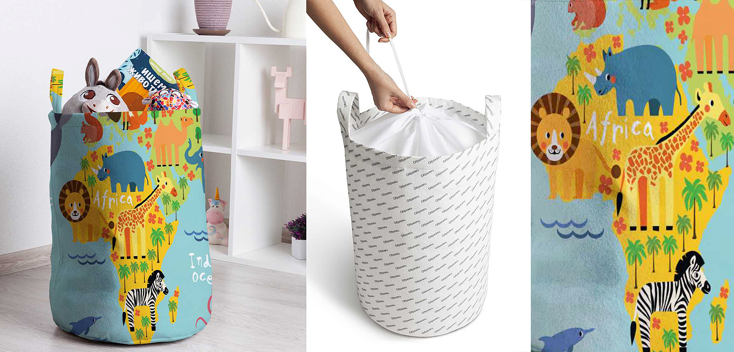 Корзина Funny Map Basket Корзина Funny Map Basket - Loft-Concept в Омске