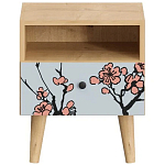 Прикроватная тумба с изображением на ящике Elise Nightstand варинант исполнения - 13 | Loft Concept в Омске
