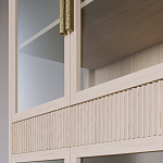 Витрина Primo со стеклянными фасадами и 2 ящиками Светлый дуб варинант исполнения - 6 | Loft Concept в Омске