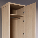 Узкий Шкаф Primo с 2 выдвижными ящиками Светлый дуб варинант исполнения - 6 | Loft Concept в Омске