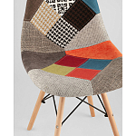 Пластиковый стул на ножках из массива бука Eames Пэчворк варинант исполнения - 2 | Loft Concept в Омске