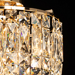 Потолочный светильник круглый с прозрачными подвесками Lunet варинант исполнения - 4 | Loft Concept в Омске