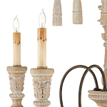 Люстра с состаренными резными элементами Big Graceful Profile варинант исполнения - 1 | Loft Concept в Омске