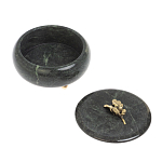 Шкатулка круглая из натурального камня змеевик Stone Casket варинант исполнения - 4 | Loft Concept в Омске