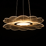 Люстра с прозрачным волнистым плафоном в форме цветка Ethereal Bloom варинант исполнения - 7 | Loft Concept в Омске