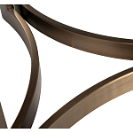 Столик журнальный с круглой мраморной столешницей Unique Stone Design варинант исполнения - 5 | Loft Concept в Омске