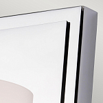 Бра для ванных комнат с белым цилиндрическим плафоном на прямоугольном основании цвета хром Feiss варинант исполнения - 2 | Loft Concept в Омске