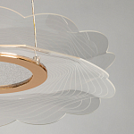 Люстра с прозрачным волнистым плафоном в форме цветка Ethereal Bloom варинант исполнения - 10 | Loft Concept в Омске