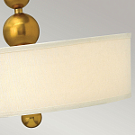 Люстра подвесная с белым тканевым цилиндрическим абажуром и декоративными шарами Hinkley варинант исполнения - 11 | Loft Concept в Омске