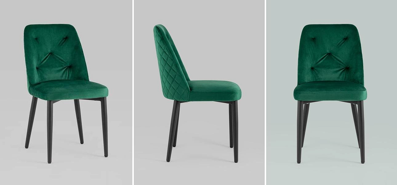 Стул Emma Chair Зеленый Велюр Стул Emma Chair Зеленый Велюр - Loft-Concept в Омске
