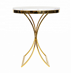 Кофейный столик на подстолье золотого цвета Noelle варинант исполнения - 2 | Loft Concept в Омске