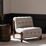 Кресло с деревянным каркасом и обивкой из ткани букле Medieval Furniture варинант исполнения - 2 | Loft Concept в Омске