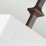 Бра бронзового цвета с полукруглым матовым стеклянным плафоном в геометрическом каркасе Feiss варинант исполнения - 6 | Loft Concept в Омске