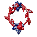 Зеркало овальное Love God варинант исполнения - 1 | Loft Concept в Омске