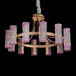 Люстра круглая с текстурными цилиндрическими плафонами Glimpse варинант исполнения - 2 | Loft Concept в Омске