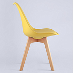 Стул с основой из пластика и мягким сиденьем Arvika Yellow варинант исполнения - 3 | Loft Concept в Омске