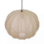 Подвесной светильник с бежевым тканевым абажуром Modern Textured Table Lamp варинант исполнения - 3 | Loft Concept в Омске