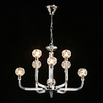 Люстра с 8-ю лампами и гранеными стеклянными плафонами Prism Gala варинант исполнения - 3 | Loft Concept в Омске