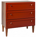 Комод красный из массива бука с 3-мя ящиками Wenge Light варинант исполнения - 1 | Loft Concept в Омске