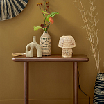 Ваза декоративная из натурального плетеного бамбука Bamboo Decor 35 варинант исполнения - 5 | Loft Concept в Омске