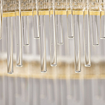 Люстра круглая с прозрачными стеклянными трубками 51 см Nembus варинант исполнения - 10 | Loft Concept в Омске