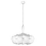Подвесной светильник с белым фигурным абажуром и мягкими волнистыми краями Cloud Motion  варинант исполнения - 11 | Loft Concept в Омске