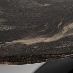 Стол журнальный овальный с столешницей из искусственного мрамора Alonso Gloss варинант исполнения - 3 | Loft Concept в Омске