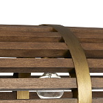 Люстра линейная полукруглой формы Wooden Horseshoe варинант исполнения - 1 | Loft Concept в Омске