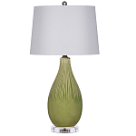 Настольная лампа зеленая грушевидной формы Rich Green Glaze варинант исполнения - 3 | Loft Concept в Омске