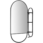 Овальное настенное зеркало с боковым креплением Cole Industrial Mood Mirror варинант исполнения - 1 | Loft Concept в Омске