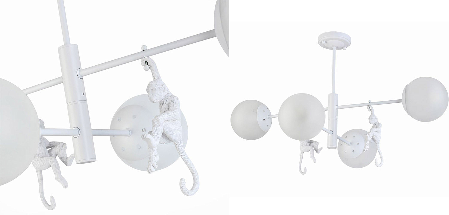 Потолочная люстра Hanging Monkey 4 lamp Потолочная люстра Hanging Monkey 4 lamp - Loft-Concept в Омске