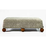 Банкетка Wakonda Gray Zebra с деревянными шариками  варинант исполнения - 2 | Loft Concept в Омске